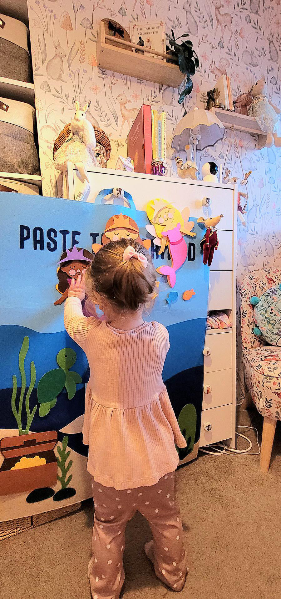 Paste The Mermaid Felt Play Board-Magical Dress up activity for girls The Playmakers Co.