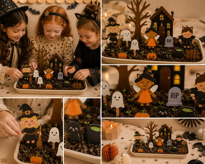 Halloween Fairy Garden Refill ( Fairies, soil & seeds) The Playmakers Co.
