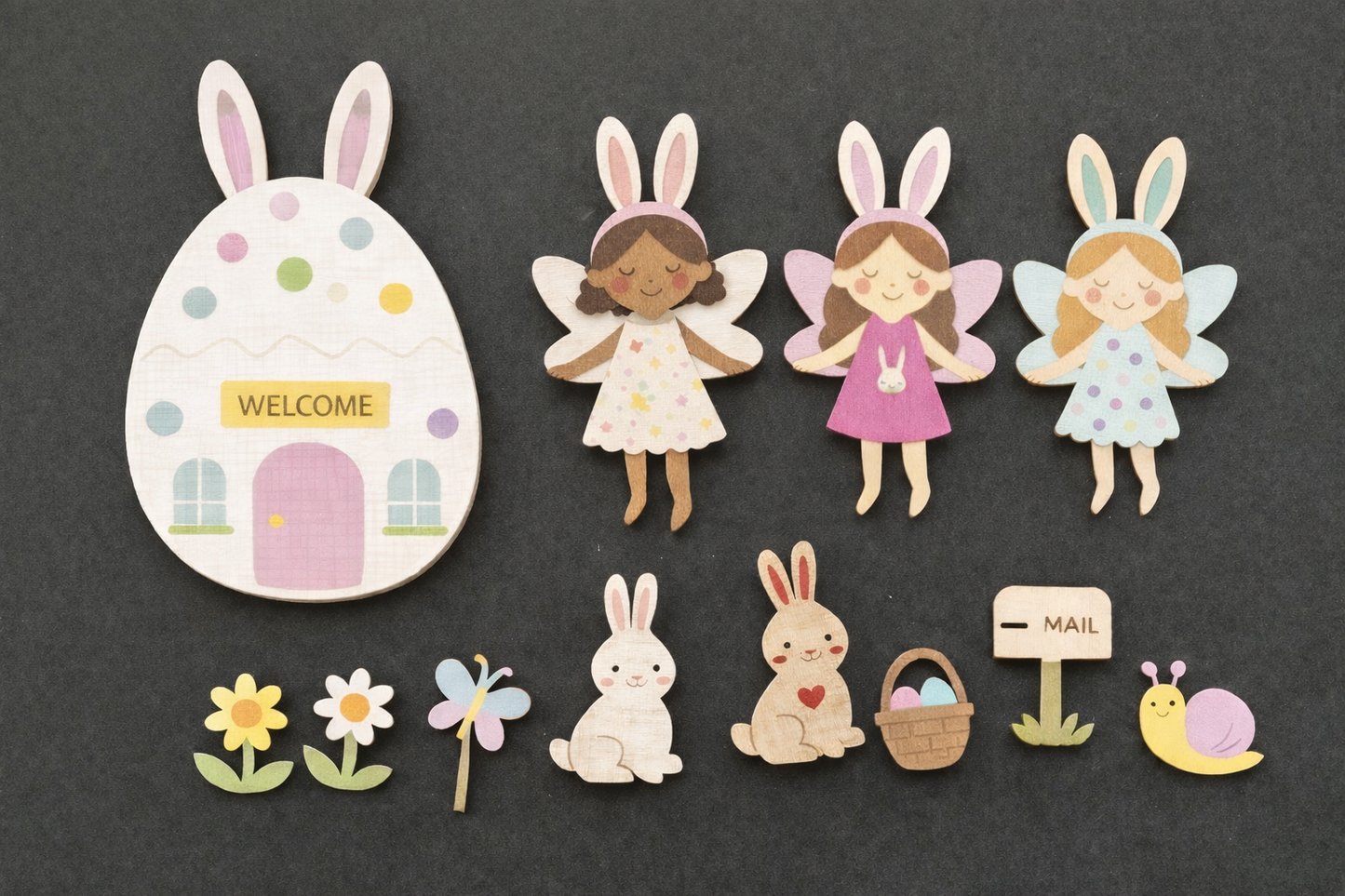 Easter Fairy Garden Refill ( Fairies, soil & seeds) The Playmakers Co.