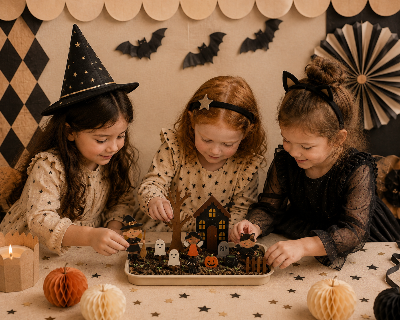Halloween Fairy Garden Refill ( Fairies, soil & seeds)