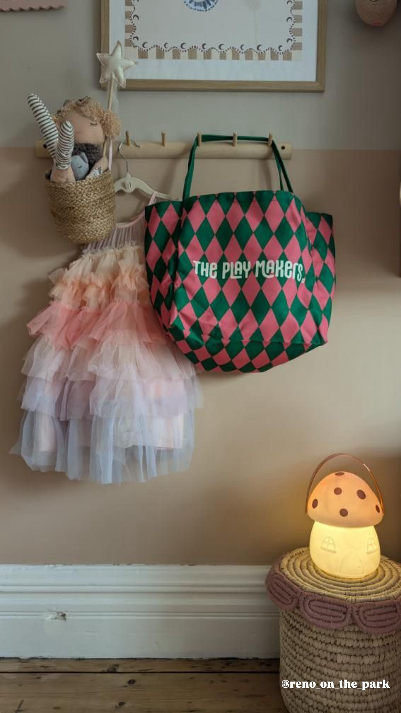 🎁 The Playmakers Harlequin Tote bag (100% off) The Playmakers Co.