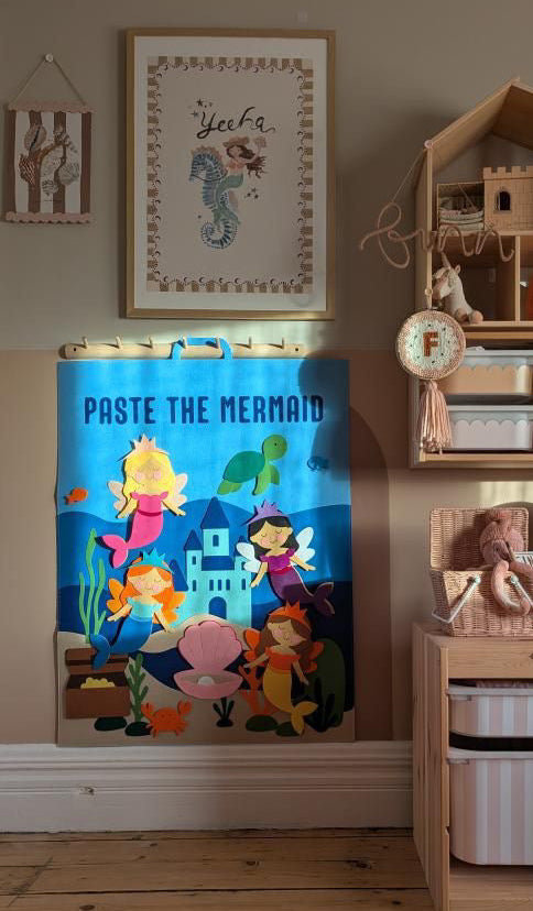 Paste The Mermaid Felt Play Board-Magical Dress up activity for girls The Playmakers Co.