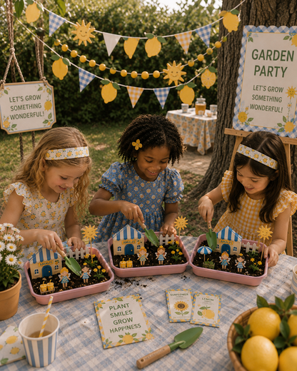 Fairy Gardening Kit for kids | Sensory Play set with Apron,Tray, Shovel, Fairies, Soil & Seeds | The Playmakers Co The Playmakers Co.