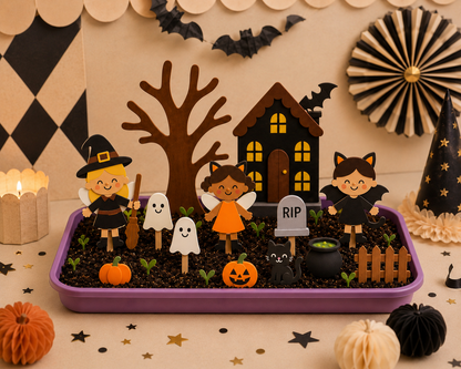 Halloween Fairy Garden Refill ( Fairies, soil & seeds)