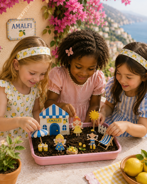 Lemons and beach Fairy Garden Refill Kit (Fairies, Soil & seeds