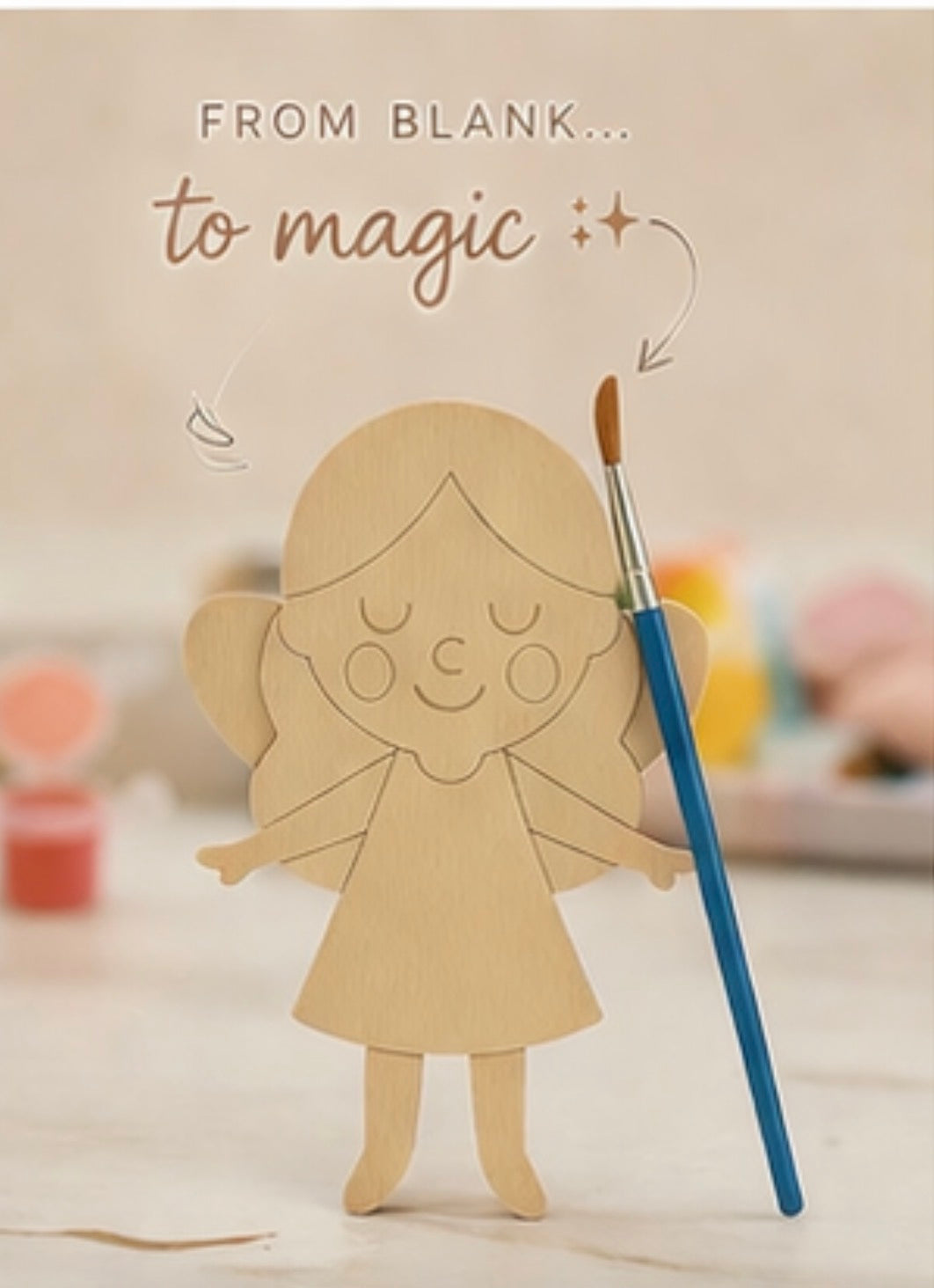 Paint-Your-Own Fairy Kit – 22cm Create any fairy perfect for party favours and stocking fillers The Playmakers Co.