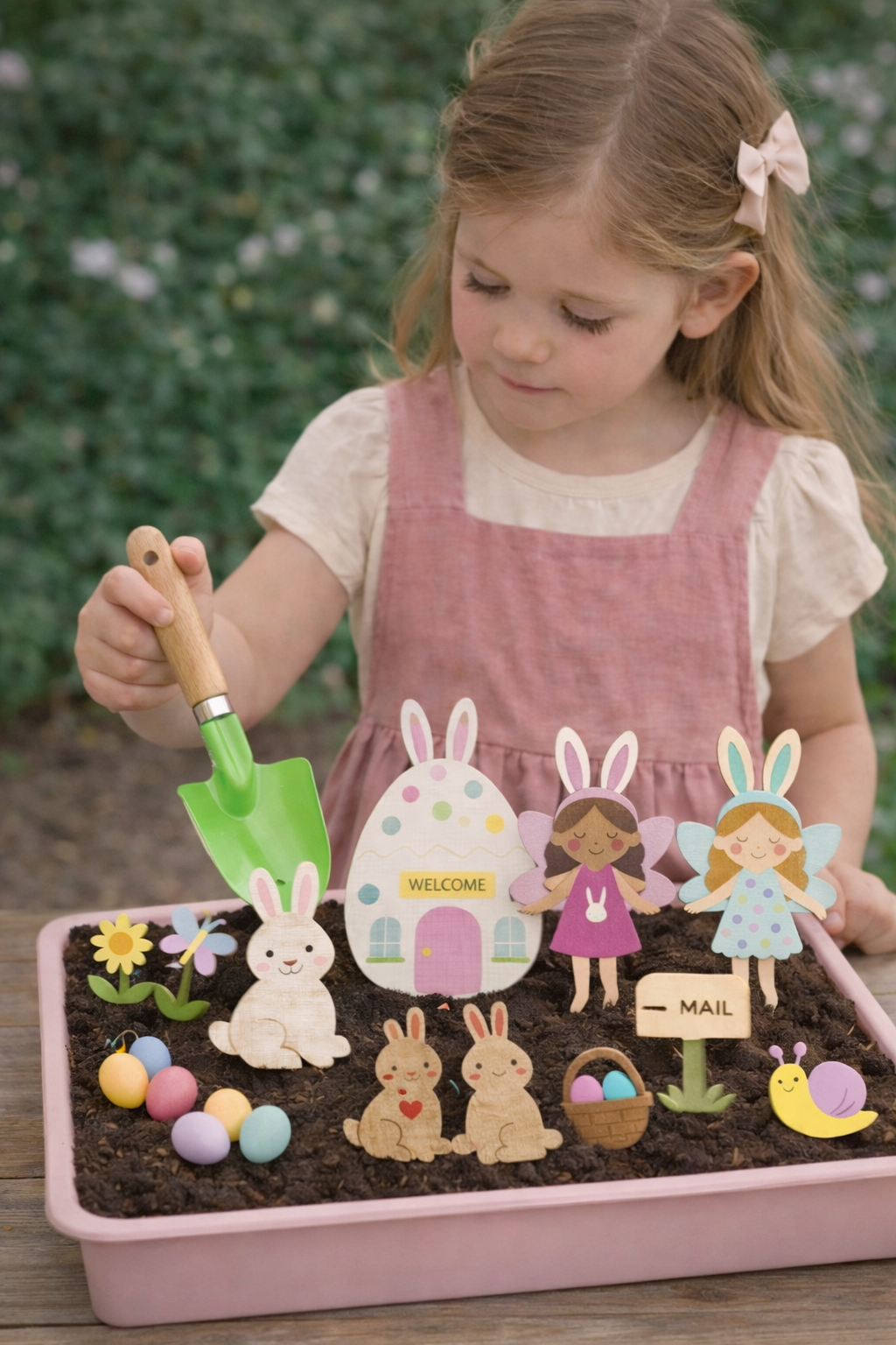 Easter Fairy Garden Refill ( Fairies, soil & seeds) The Playmakers Co.