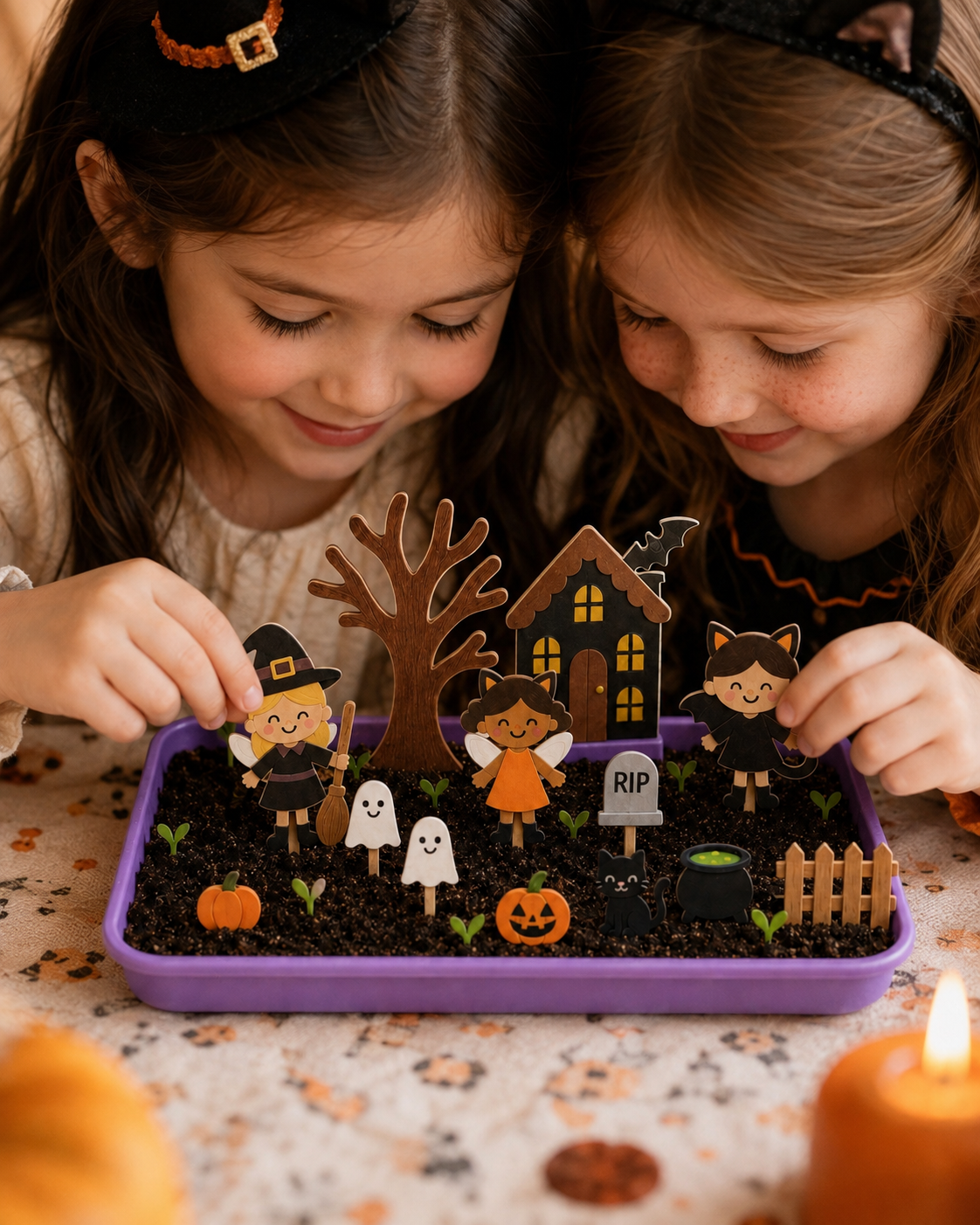 Halloween Fairy Garden Refill ( Fairies, soil & seeds) The Playmakers Co.