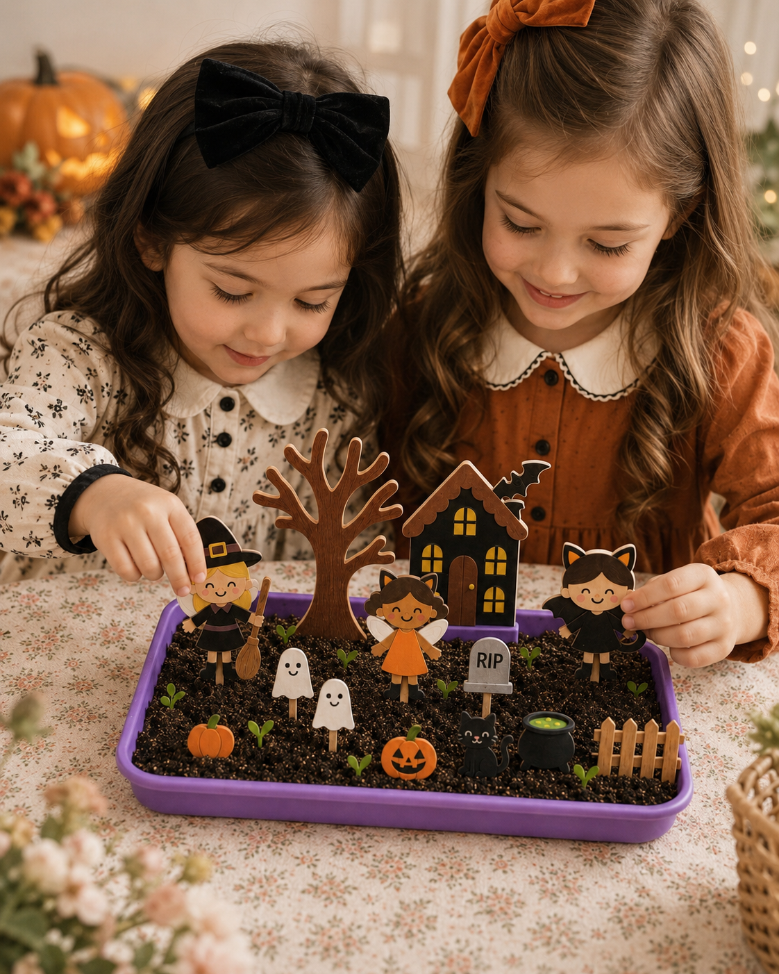 Halloween Fairy Garden Refill ( Fairies, soil & seeds) The Playmakers Co.