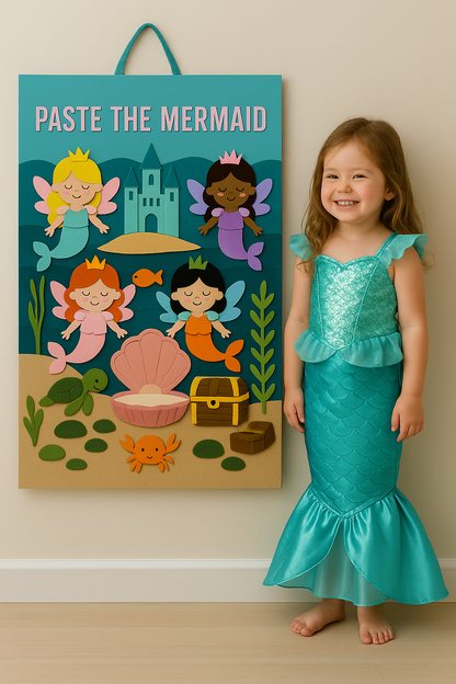 Pre-Order* Paste theMermaid Felt Play Board- Shipping December 1st The Playmakers Co.