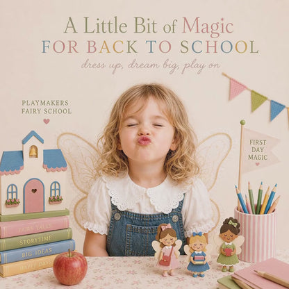Fairy School Back to School Fairy Garden Refill (Fairies, Soil & Seeds)